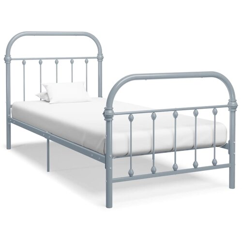 VidaXL Okvir za krevet sivi metalni 100 x 200 cm Slike