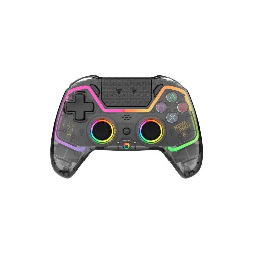 Fantech bežični džojstik WGP14V2 NOVA PRO multiplatform RGB CLEAR, Crni Slike