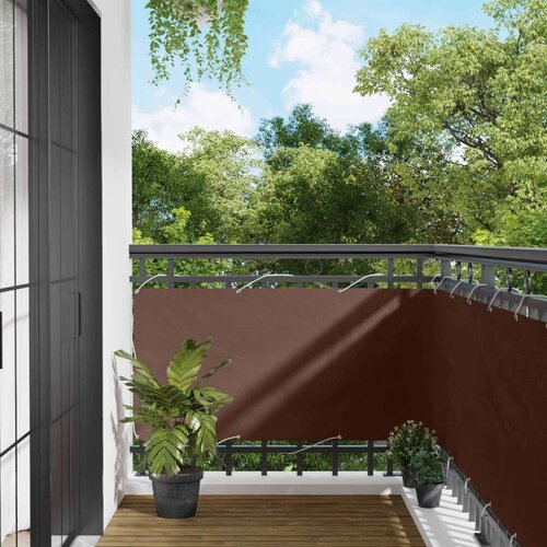  Balcony ekran Smeđa 75 x 200 cm PU prekriveni oksford alu - Smeđa 75 x 200 cm Cijene