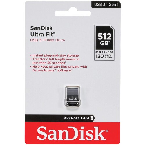 San Disk Ultra Fit USB 512GB USB 3.1.do 400 MB/s Cene
