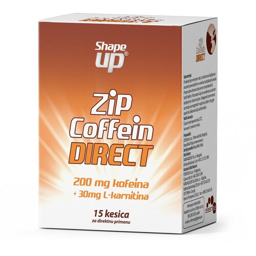 Esensa zip coffein direct 200MG, 15 kesica, shape up, sportska prehrana 40000950 Cene