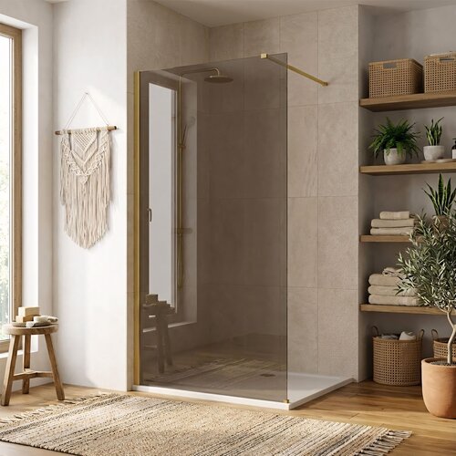 Rea Stena za prhanje Flexi Brown / Brush Gold 90 Cene