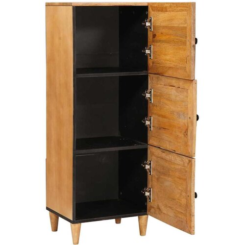  Highboard Svjetlosmeđa 40 x 33 x 110 cm masivno drvo manga Slike