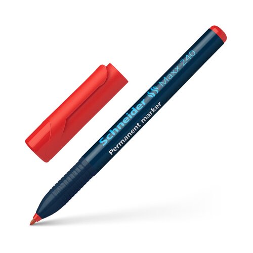 Schneider Flomaster , permanent marker, Maxx 240, 1-2 mm, crveni Slike