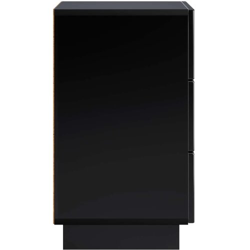  Noćni ormar Crna 33 5 x 34 5 x 60 cm Konstruirano drvo - Crna 1 Slike