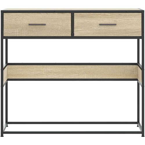  Konzolni stol boja hrasta sonome 90x35x80 cm konstruirano drvo Smeđa Slike