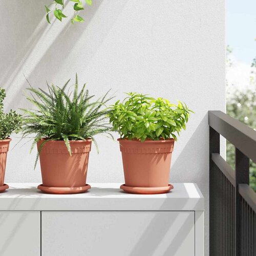  Saksije za biljke 24 pcs Crvena cigla Ø 17 x 14 cm Plastika Cene