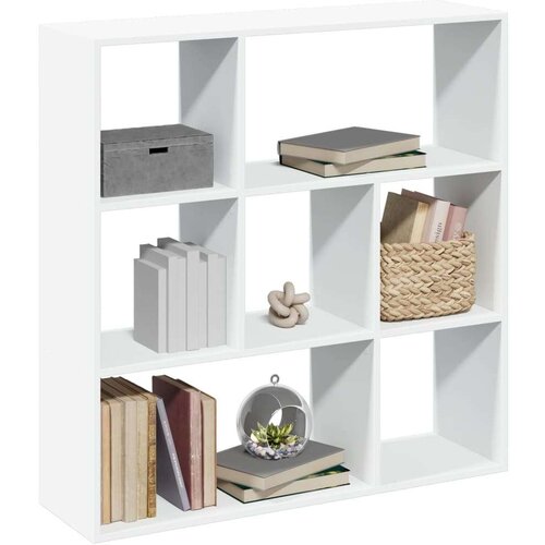 VidaXL Sobna pregrada / regal za knjige bijeli 102x29x103,5 cm drveni Slike