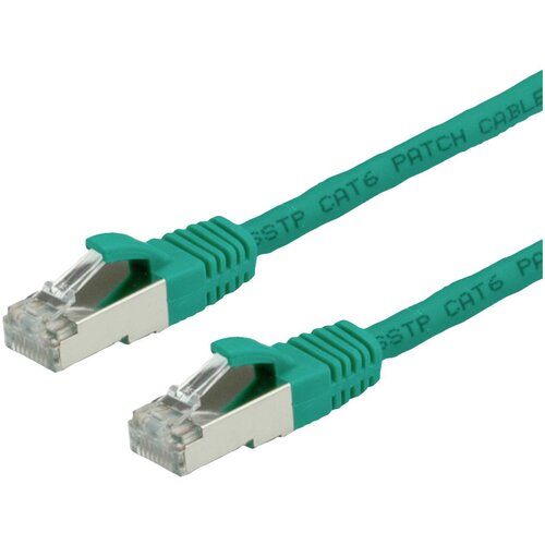 Value 21.99.1223 RJ45 omrežni kabel\, Patch kabel CAT 6 S/FTP 0.50 m zelena 1 kos, (20420012) Cene