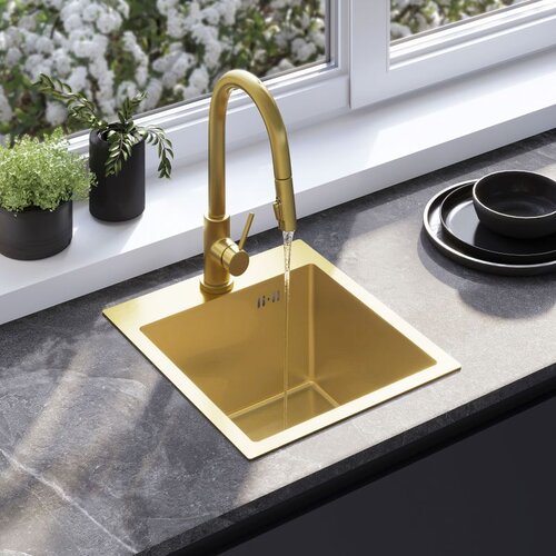 Rea Čelični sudoper Leo 40 BRUSH GOLD Cijene