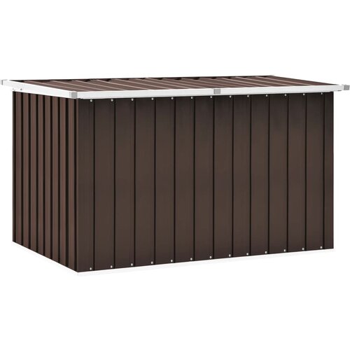 VidaXL Vrtna &amp;scaron;katla za shranjevanje rjava 149x99x93 cm Slike
