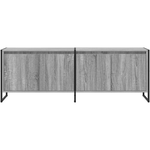  ormar Siva Sonoma 140 x 36 x 49.5 cm Konstruirano drvo Slike