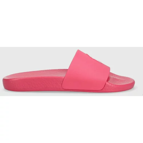 Polo Ralph Lauren Natikači Polo Slide ženski, roza barva, 809892945003