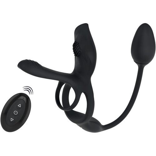 SuperLove RC Multi Function Couples Vibrator Black Slike