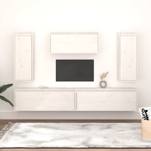 The Living Store TV omarica 5 kosov bela trdna borovina - TV Omarica, (21374922) Slike