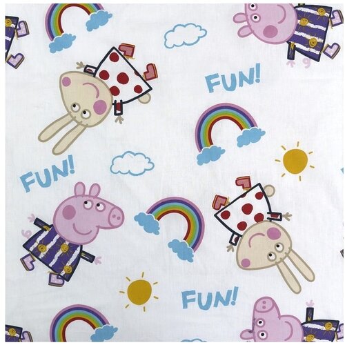 Jerry Fabrics Enojna bombažna otro&amp;scaron;ka posteljnina s svetlečim učinkom 140x200 cm Peppa Pig &amp;ndash; Slike