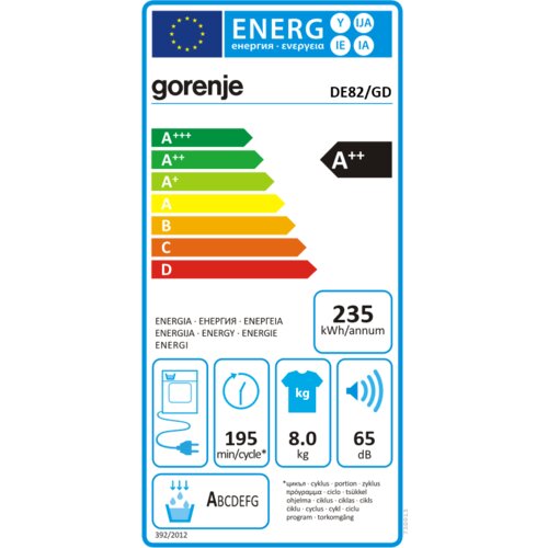 Gorenje DE82/GD ma&amp;scaron;ina za su&amp;scaron;enje ve&amp;scaron;a Slike