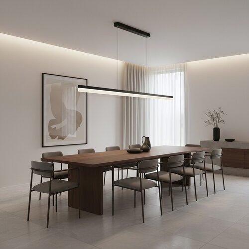 Toolight Viseća lampa LED APP1695-CP 200 cm Crna Slike