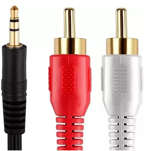 RIFF RF034 3,5 mm do 2x RCA avdio kabel 5 m pozlačeni priključki, (21633390)