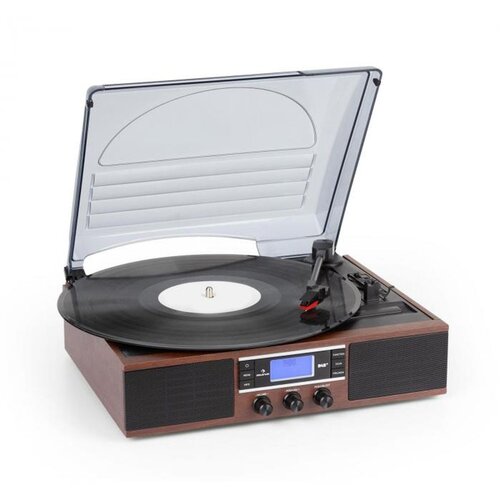 Auna TT-138, DAB, gramofon, DAB+/FM, jermenski pogon, 33/45 obr./min, linijski izhod Slike