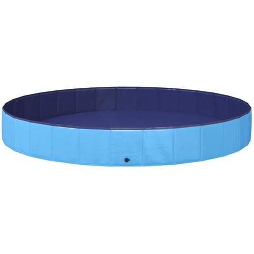 VidaXL Bazen za pse &amp;Oslash;300 x 38 cm Debeli PVC Plava - Plava 300 x 38 cm Slike