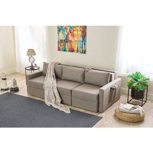 Atelier Del Sofa Trosed na razvlačenje Saros, 230x72x110cm, Svetlosivi Cene