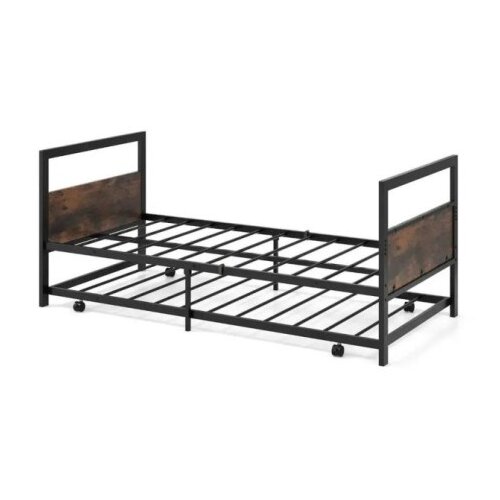  Krevet samac od metala sa pomoćnim krevetom 200x90cm ( 1678 ) Slike