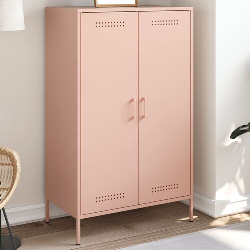 vidaXL Visoka omara roza 68x39x113 cm jeklo Cene