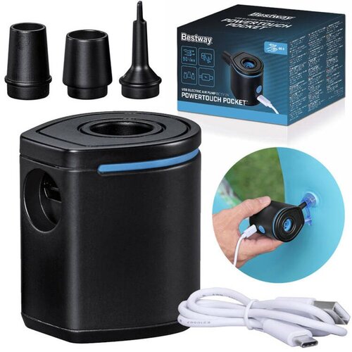 Bestway električna USB zračna pumpa s nastavcima 62289 Slike