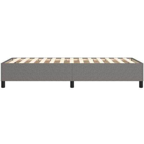 VidaXL Okvir za krevet s oprugama tamnosivi 100 x 200 cm od tkanine Slike