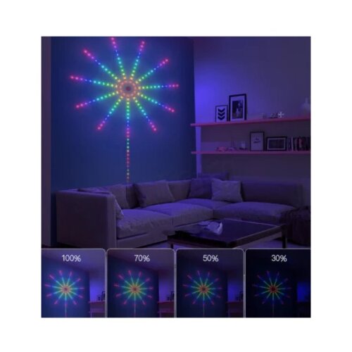  RGB LED vatromet, 10x0.5m+1x1.5m, 156 LED, DC LVT-50/156 Slike