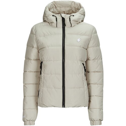 Superdry Puhovke HOODED SPIRIT SPORTS PUFFER Bež Slike