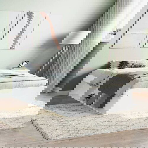 vidaXL Okvir za krevet bijeli 90 x 200 cm Cene