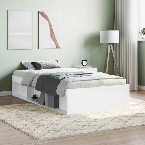 vidaXL Okvir za krevet bijeli 90 x 200 cm