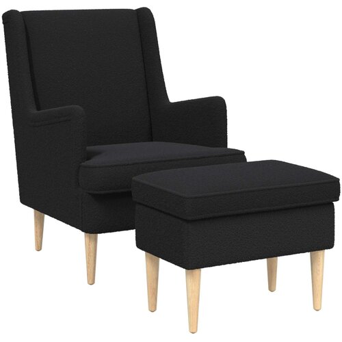  Fotelja s footstoolom 2 kom. Boucl&amp;eacute; 79 x 79 x 87,5 cm Slike