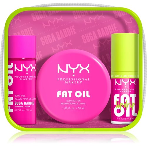 NYX Professional Makeup Fat Oil Body set za telo z vonjem Suga Baddie 3 kos Slike