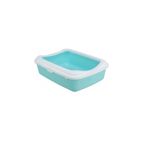 Toalet za mace classic sa ramom 37x15x47 mint/beli Slike