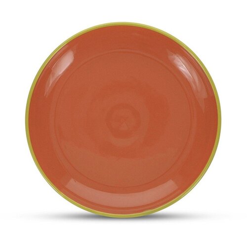 ONA Zelen/oranžen desertni krožnik iz kamenine &oslash; 18 cm Duo &ndash; Cene