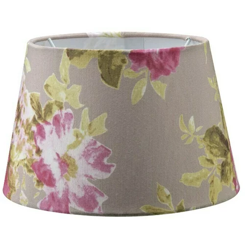 Home Sweet Home Sjenilo za svjetiljku Blumen (Ø x V: 20 x 13 cm, Sive boje, Pamuk, Okrugli oblik)