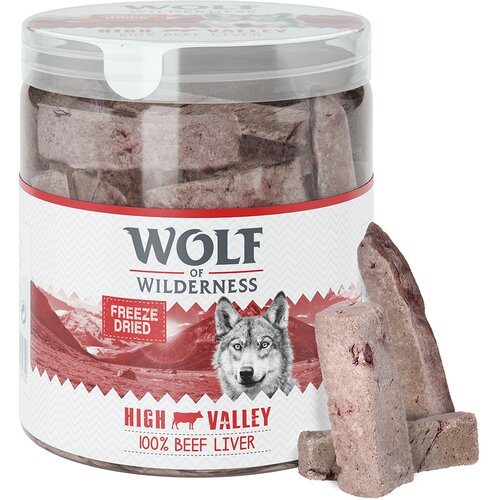 Wolf of Wilderness Ekonomično pakiranje: - RAW grickalice (liofilizirane) - Goveđa jetra (360 g) Cijene