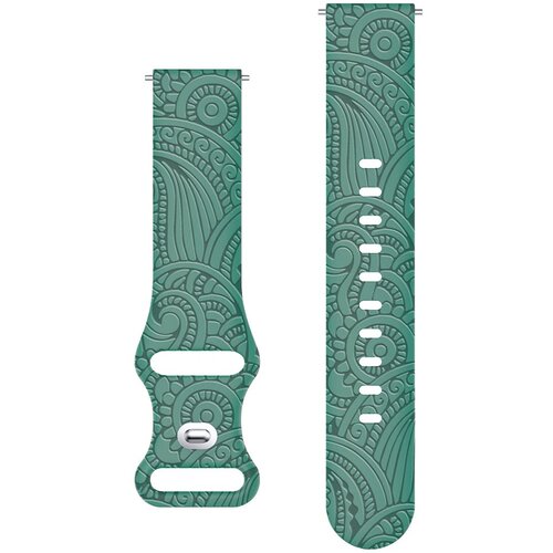 Carven Pattern silikonska narukvica za sat 20mm - Green Cijene