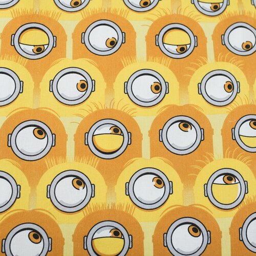 Jerry Fabrics Žuta /siva pamučna dječja posteljina za krevet za jednu osobu 140x200 cm Mimoni All for One &amp;ndash; Slike