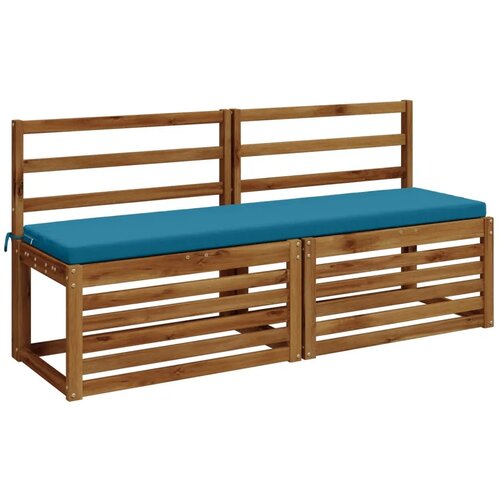  Jastučići za klupe - 2 dijela SOEST 2 kom. 100% poliester - Svjetloplava 150 x 40 x 5 cm Poliester Cijene