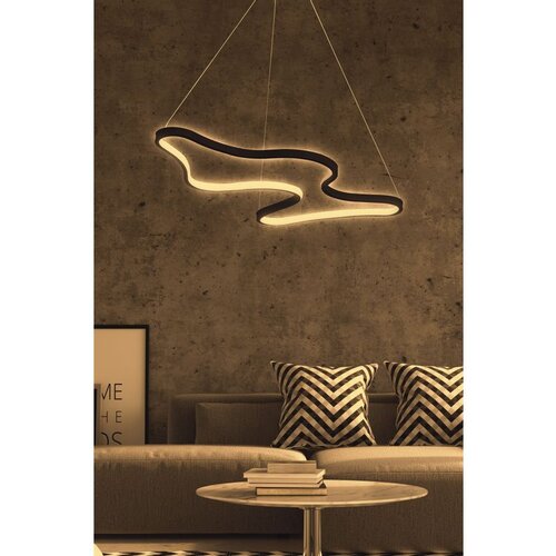 Opviq artisan - black body, yellow light black chandelier Slike