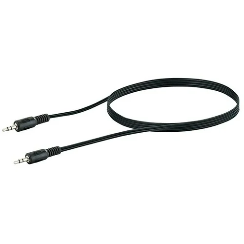 SCHWAIGER Audiokabel (2 x TRS utikača 3,5 mm, Crne boje, Duljina: 1,5 m)