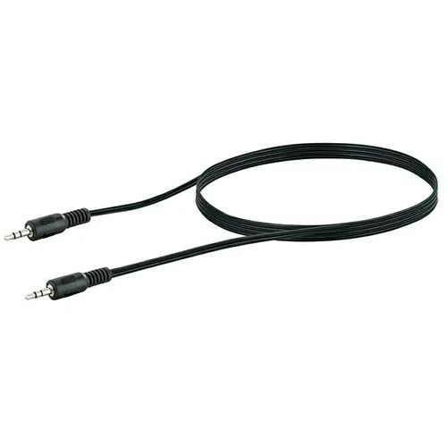 SCHWAIGER Audiokabel (2 x TRS utikača 3,5 mm, Crne boje, Duljina: 1,5 m)