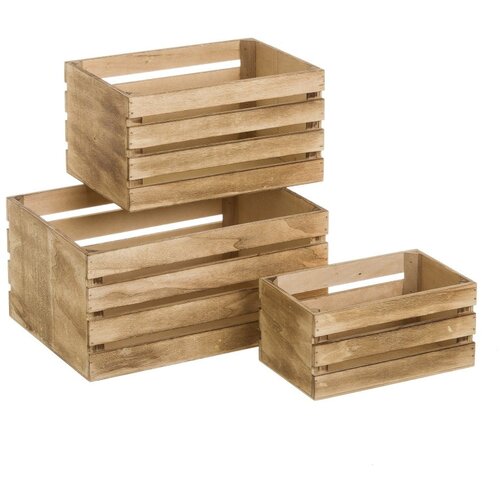 Casa Selección Škatle za shranjevanje v kompletu 3 ks v naravni barvi 31x23x15 cm – Cene