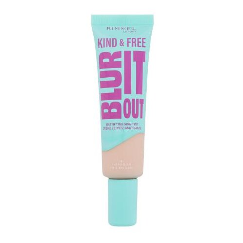 Rimmel London Kind & Free Blur It Out Mattifying Skin Tint lahkoten mat puder za mešano in mastno kožo obraza 30 ml odtenek 001 Fair Porcelain Cene