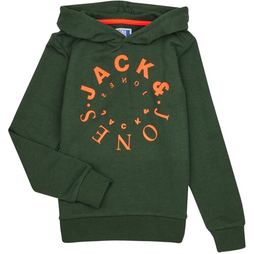 Jack &amp;amp; Jones Puloverji JJWARRIOR SWEAT HOOD Zelena Slike