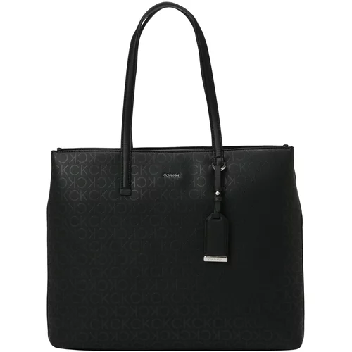 Calvin Klein Nakupovalna torba siva / črna